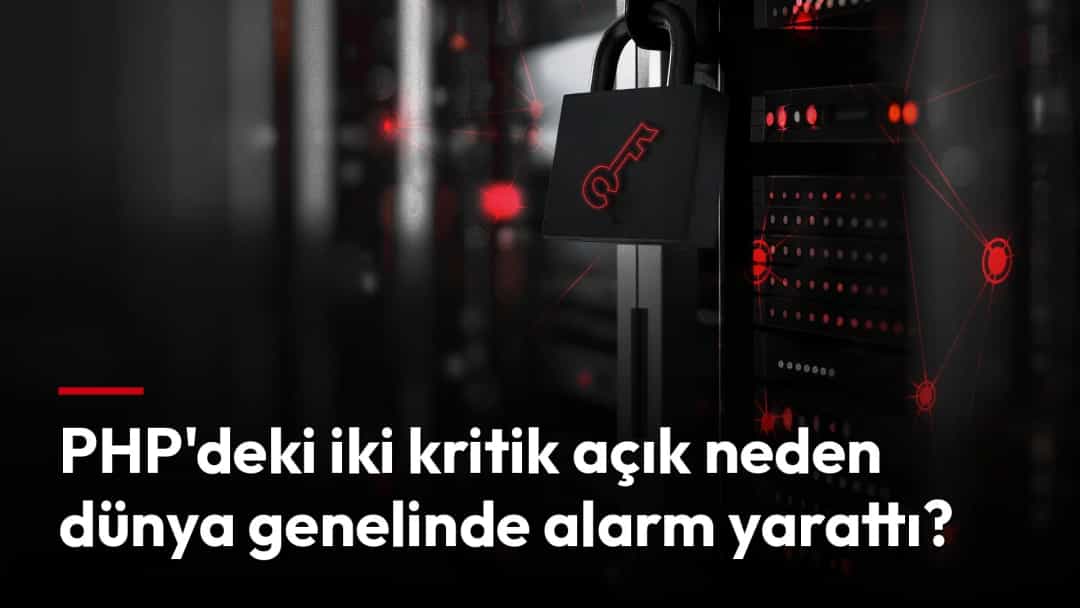 Sunucu raflarının önünde asılı bir kilit, dijital sistemlerin güvenliğini simgeliyor.