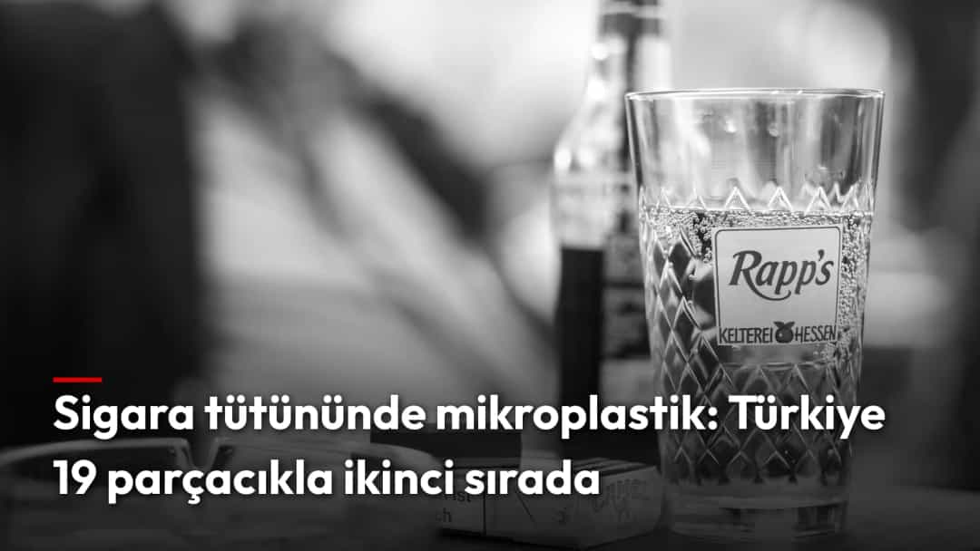 Masada sigara paketi, kül tablası ve bardak (temsili)