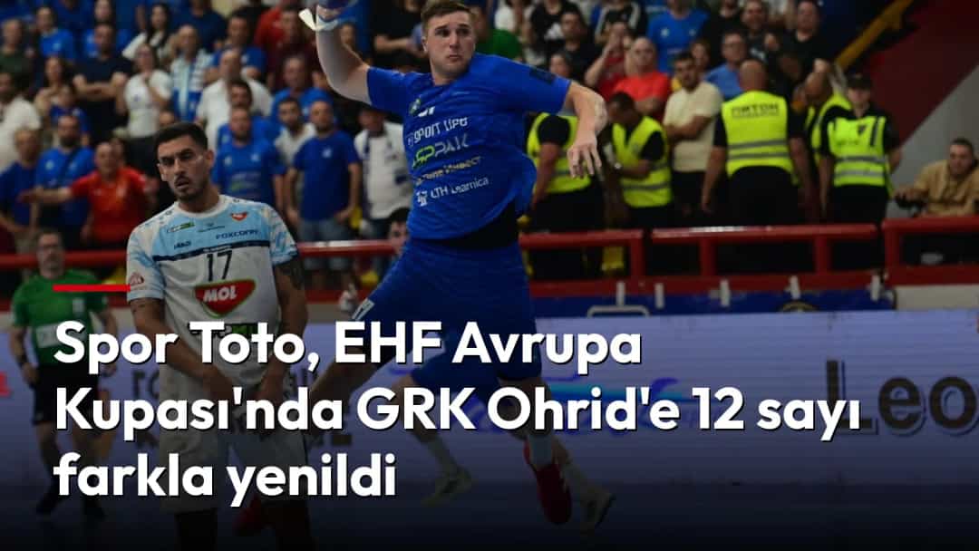 GRK Ohridli oyuncu, Spor Toto karşısında hücum sırasında şut çekiyor.