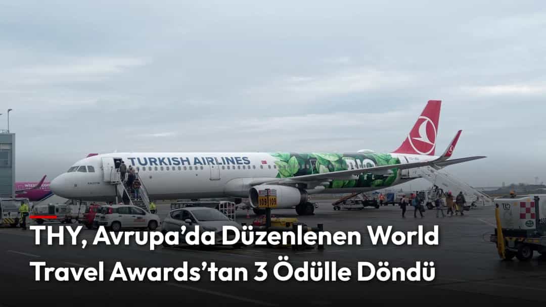 Bologna Havalimanı'nda bir Türk Hava Yolları uçağı