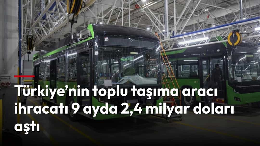 Bir üretim tesisinde montajı tamamlanmakta olan yeşil şehir içi otobüsleri