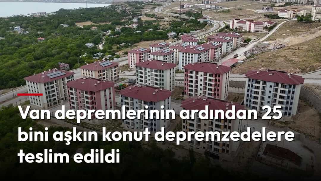 Van’da depremzedeler için inşa edilen konut blokları