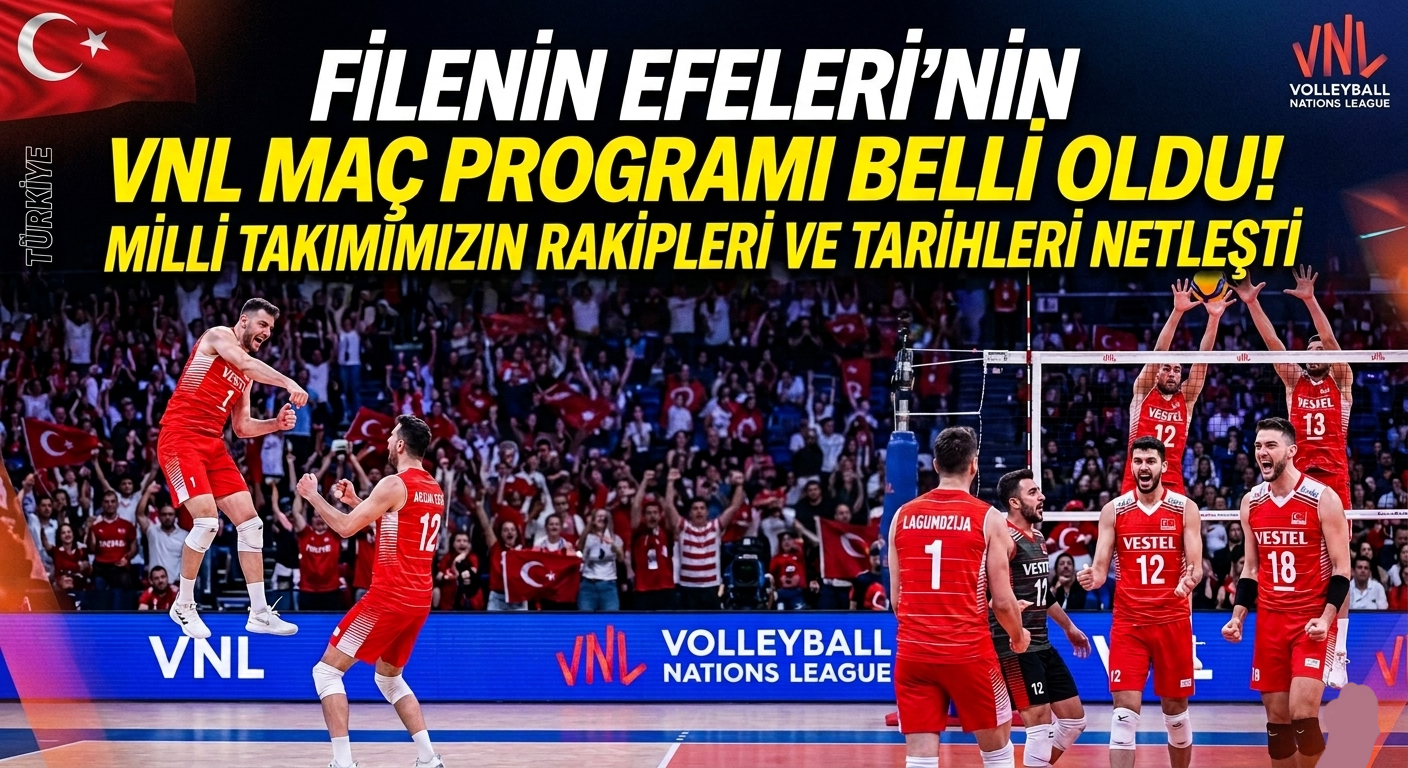 Filenin Efeleri'nin VNL Maç Programı Belli Oldu! görseli