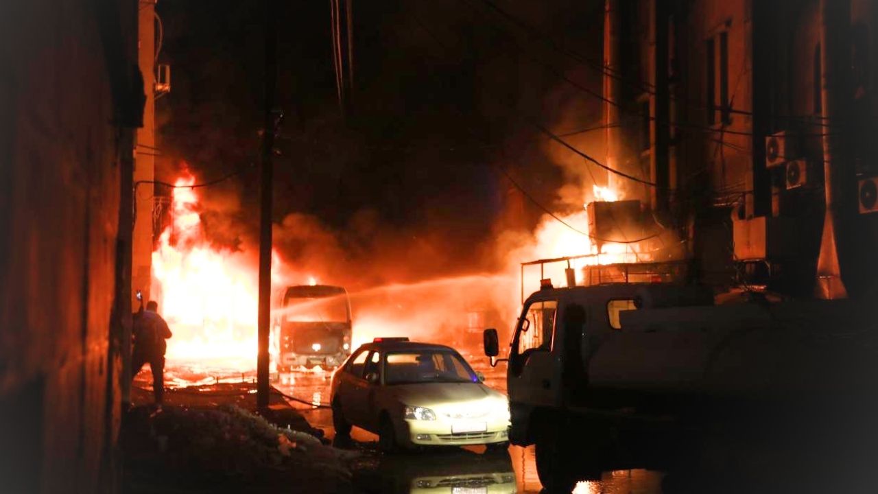YPG’li teröristler Halep’ten tahliye ediliyor görseli