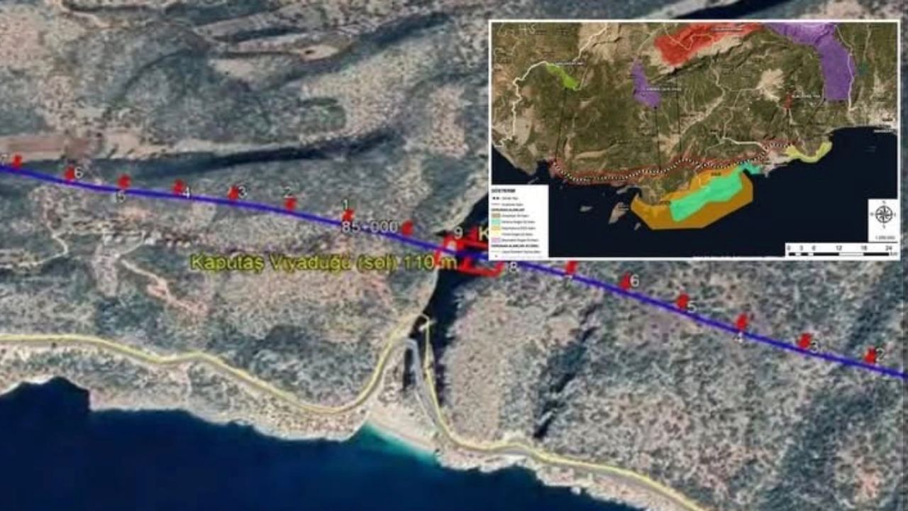Finike–Demre–Kaş yol projesine mahkemeden iptal kararı görseli