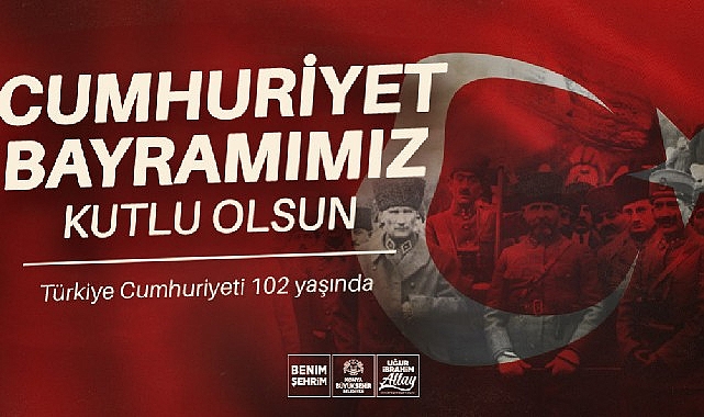 Başkan Altay: “Cumhuriyetimizin 102. Yılı Kutlu Olsun” görseli