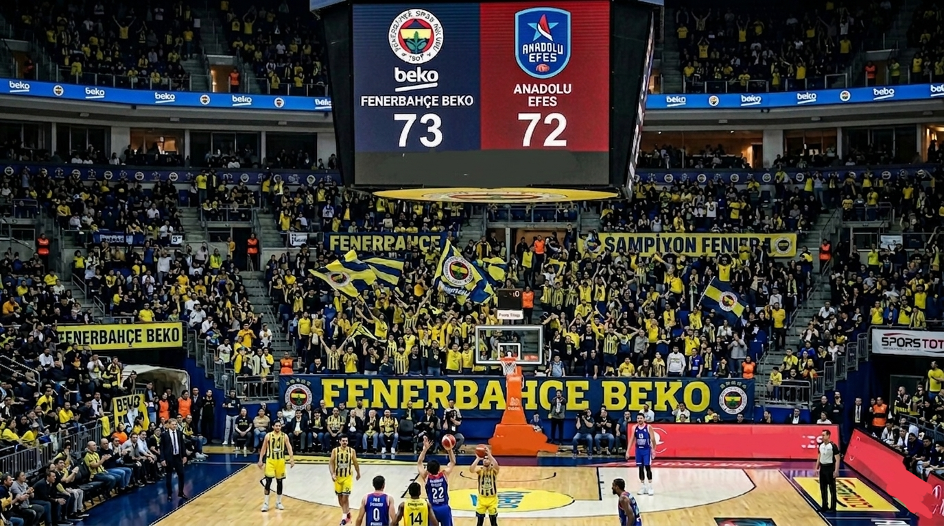 Fenerbahçe Beko, Anadolu Efes Karşısında Hata Yapmadı: Seride Fark 2’ye Çıktı! görseli