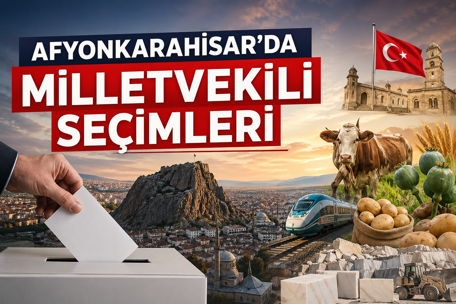 AFYONKARAHİSAR 2028 MİLLETVEKİLİ SEÇİMLERİ: SEÇİMİN ANAHTARI ÇİFTÇİ'DE görseli