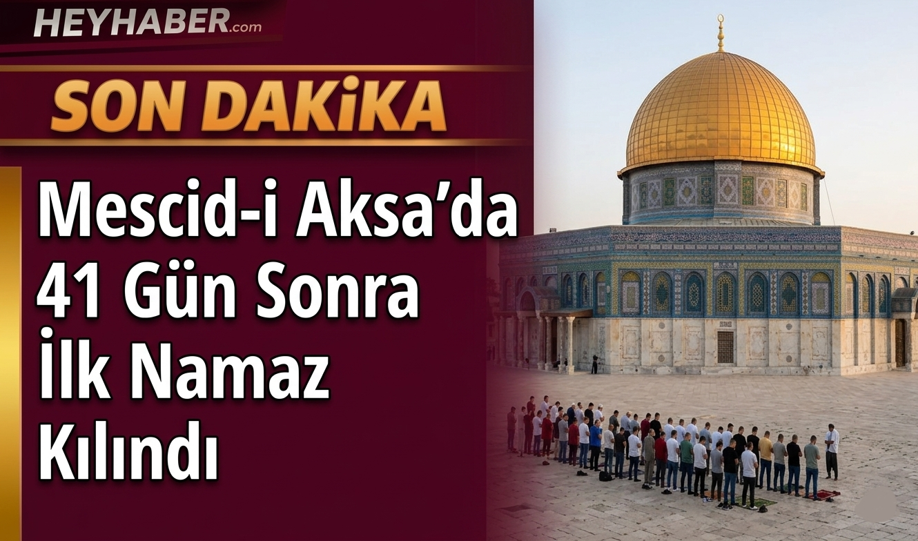 Mescid-i Aksa'da 41 Gün Sonra İlk Namaz Kılındı görseli