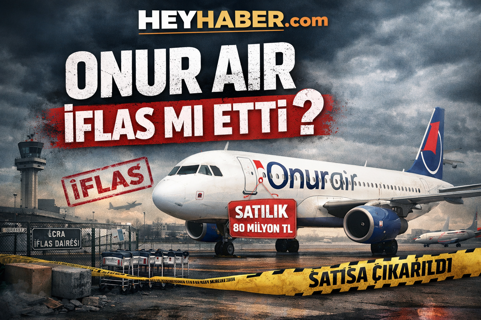 ONUR AİR İFLAS MI ETTİ ? TÜRKİYEDE BİR DEVİR KAPANIYOR görseli