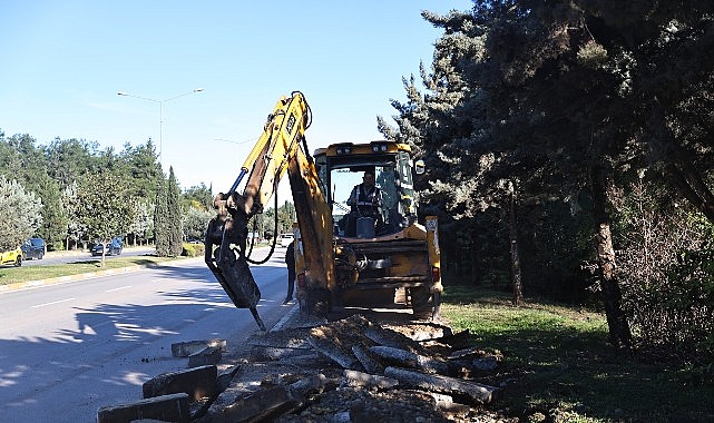Büyükşehir Belediyesi’nden Kardeş Kentler Caddesi’nde çalışma görseli