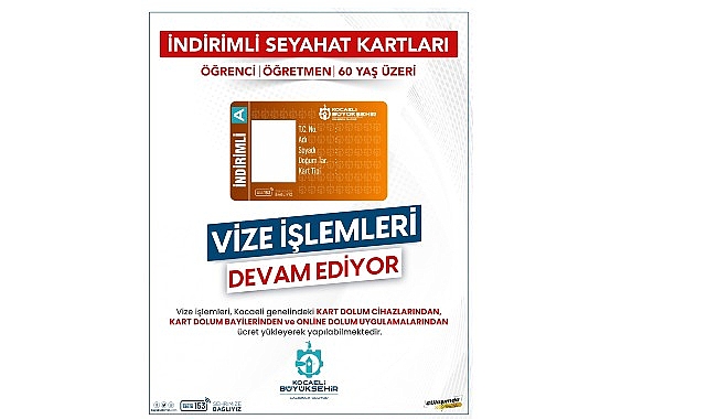 İndirimli Kocaelikart vize işlemlerinde son tarih 1 Ocak görseli