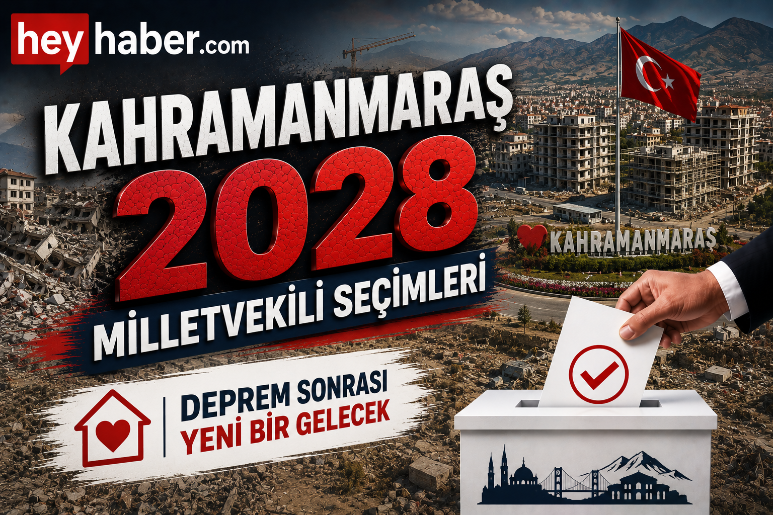 KAHRAMANMARAŞ 2028 MİLLETVEKİLİ SEÇİMLERİ: DEPREM SONRASI ŞEHRİN GELECEĞİ SEÇİMİN GÜNDEMİNDE görseli