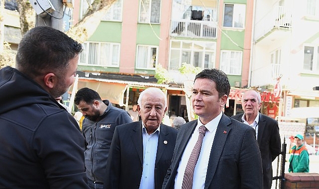 Başkan Aydın’dan Maksem Mahallesini mutlu eden ziyaret görseli