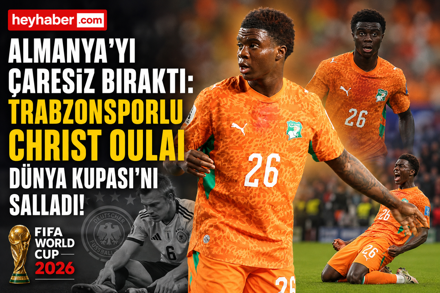 Almanya'yı Çaresiz Bıraktı: Trabzonsporlu Christ Oulai Dünya Kupası'nı Salladı!