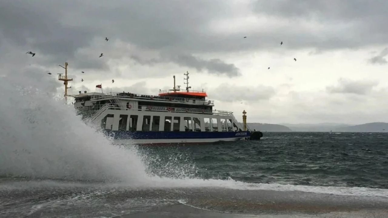 Güney Marmara’da feribot seferlerine hava engeli görseli