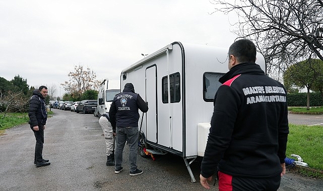 Maltepe Belediyesi karavan işgallerine geçit vermiyor görseli