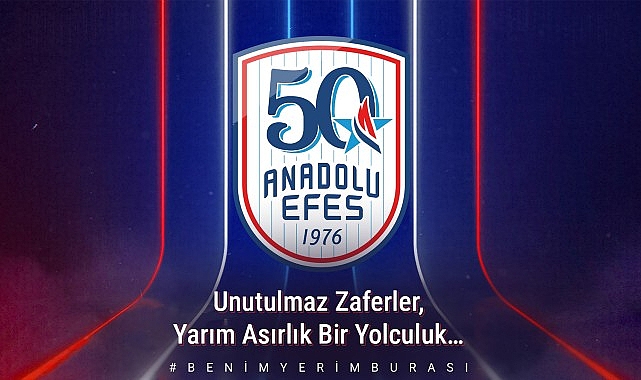 Anadolu Efes Spor Kulübü, 50. Sezonuna 50. Yıl Logosu ile Başlıyor görseli