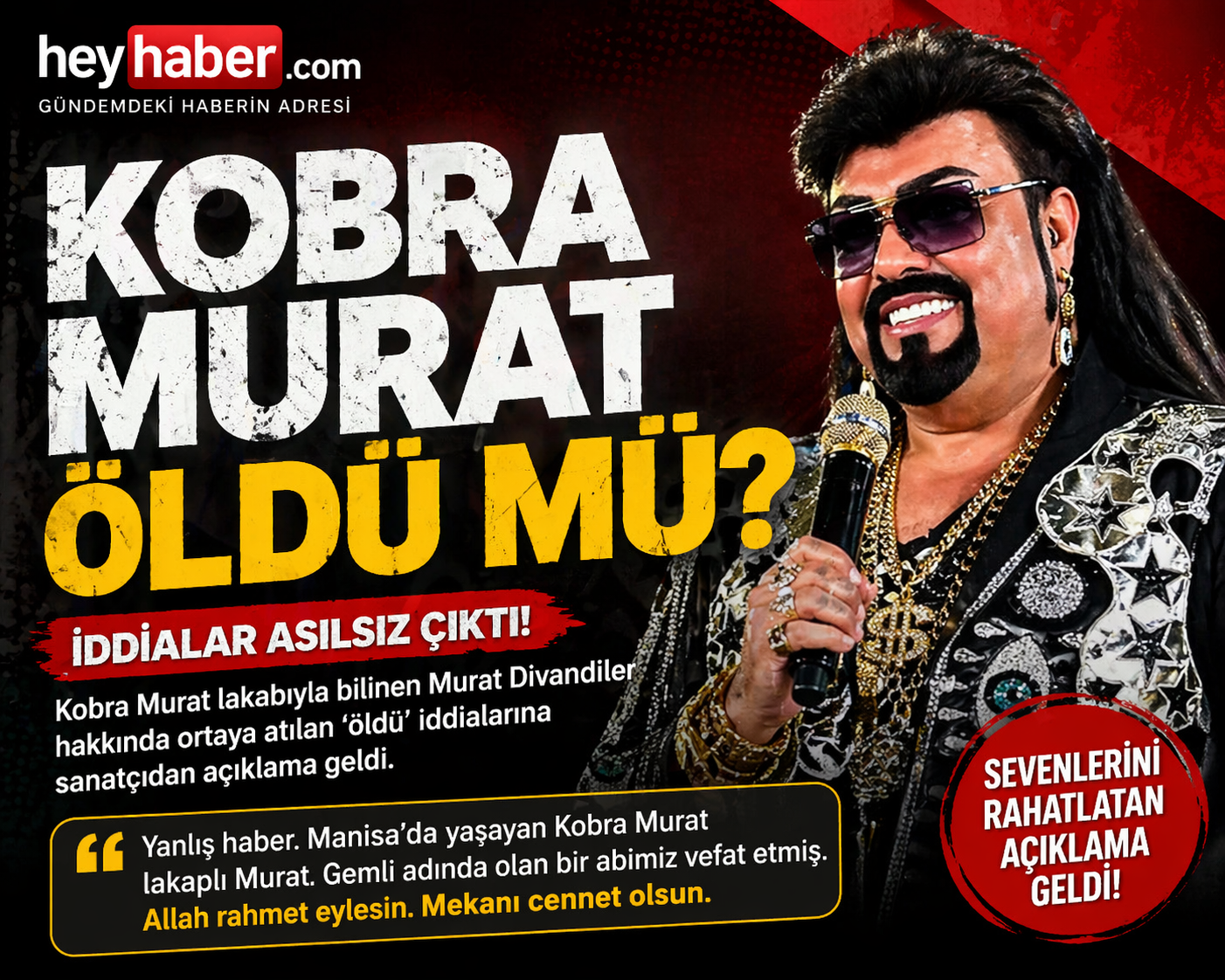 HERKES BUNU KONUŞUYOR! 'KOBRA MURAT ÖLÜ BULUNDU' HABERİ GERÇEK Mİ? görseli
