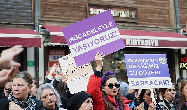 Bursa’da Binlerce Kadın Şiddetsiz Bir Yaşam, Adalet ve Eşitlik İçin Yürüdü görseli