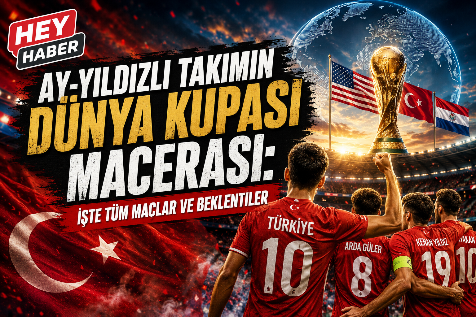 Ay-Yıldızlıların Dünya Kupası Macerası: İşte Tüm Maçlar ve Beklentiler görseli