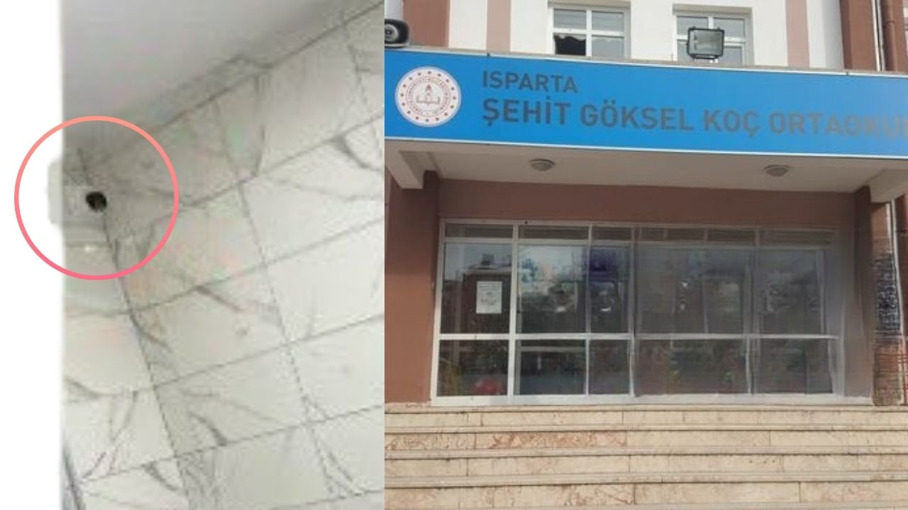 Isparta’da ortaokulda tuvaletlere kamera iddiası: Veliler suç duyurusunda bulundu görseli