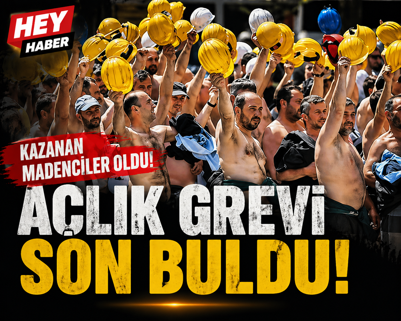 Kazanan Madenciler Oldu : Açlık Grevi Son Buldu görseli