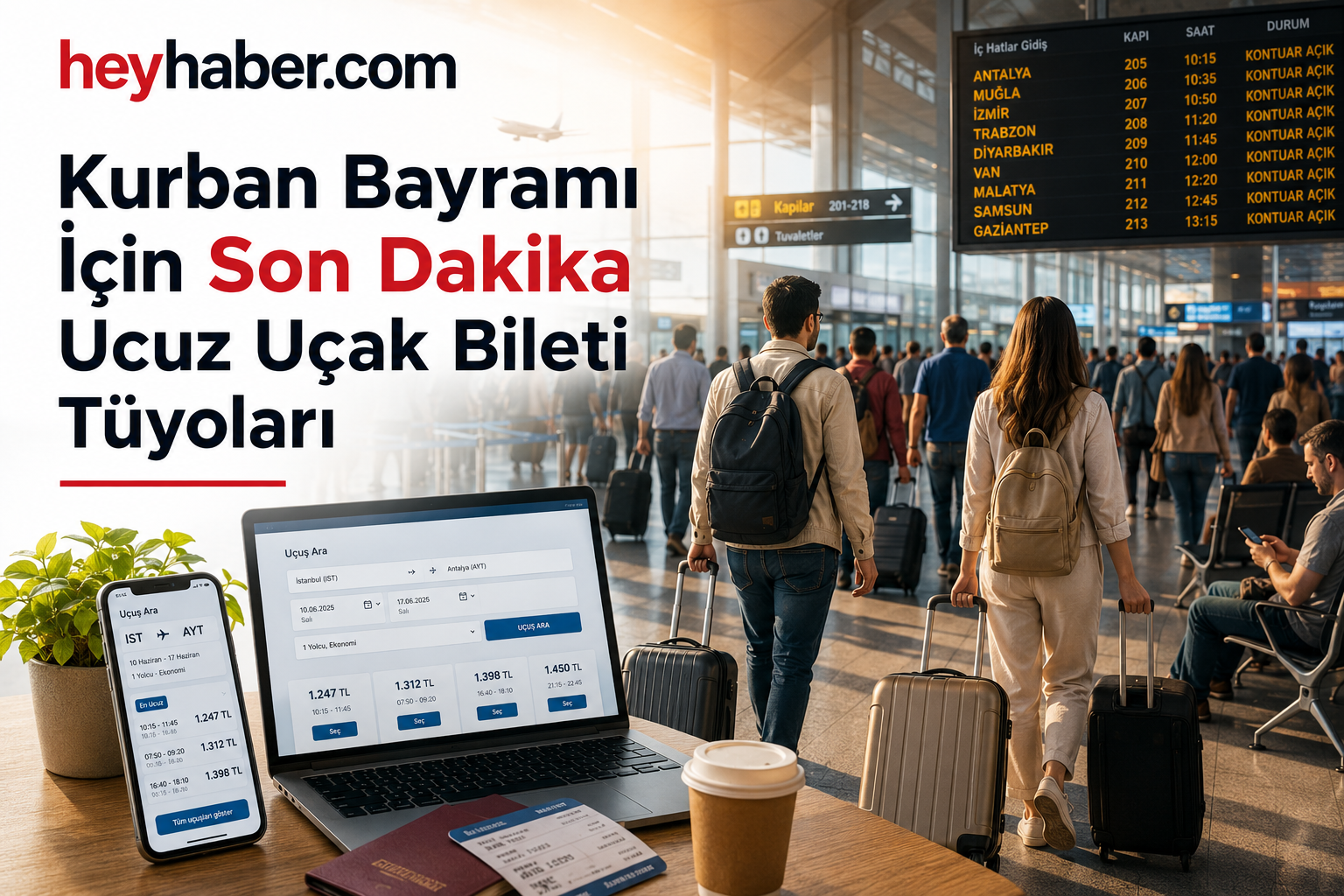Kurban Bayramı İçin Son Dakika Ucuz Uçak Bileti Tüyoları görseli