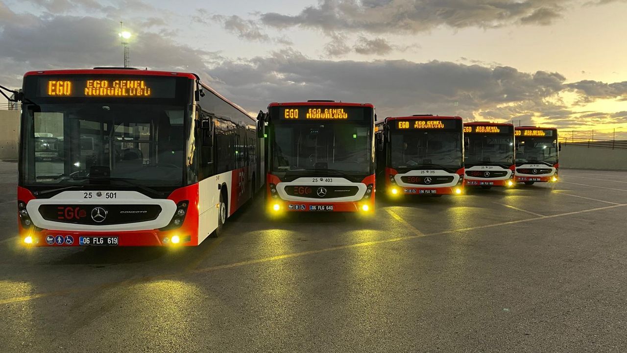 ra Büyükşehir Belediyesi'nden Başkent'e 5 yeni otobüs görseli
