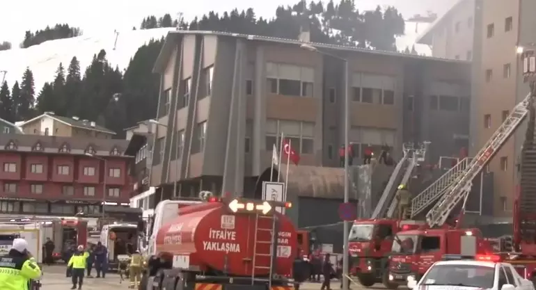 Bursa Uludağ’da Otel Yangını! görseli