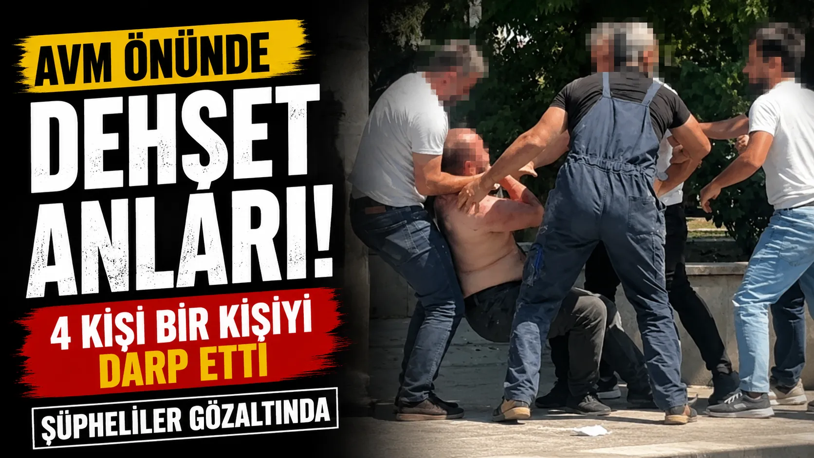 AVM Önünde Dehşet Anları!