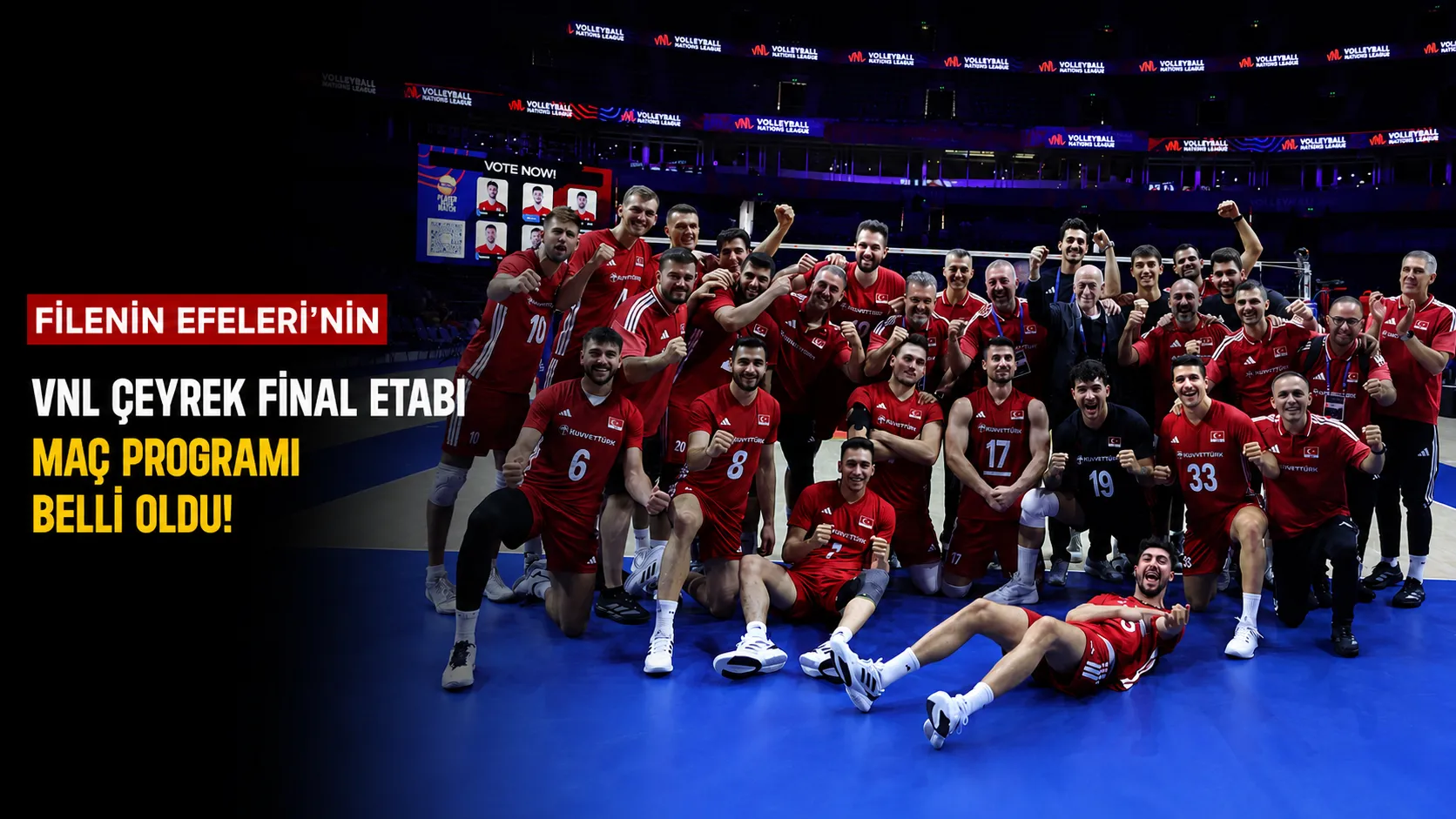Filenin Efeleri çeyrek finalde Slovenya ile 29 Temmuz Çarşamba günü TSİ 10.00’da mücadele edecek.