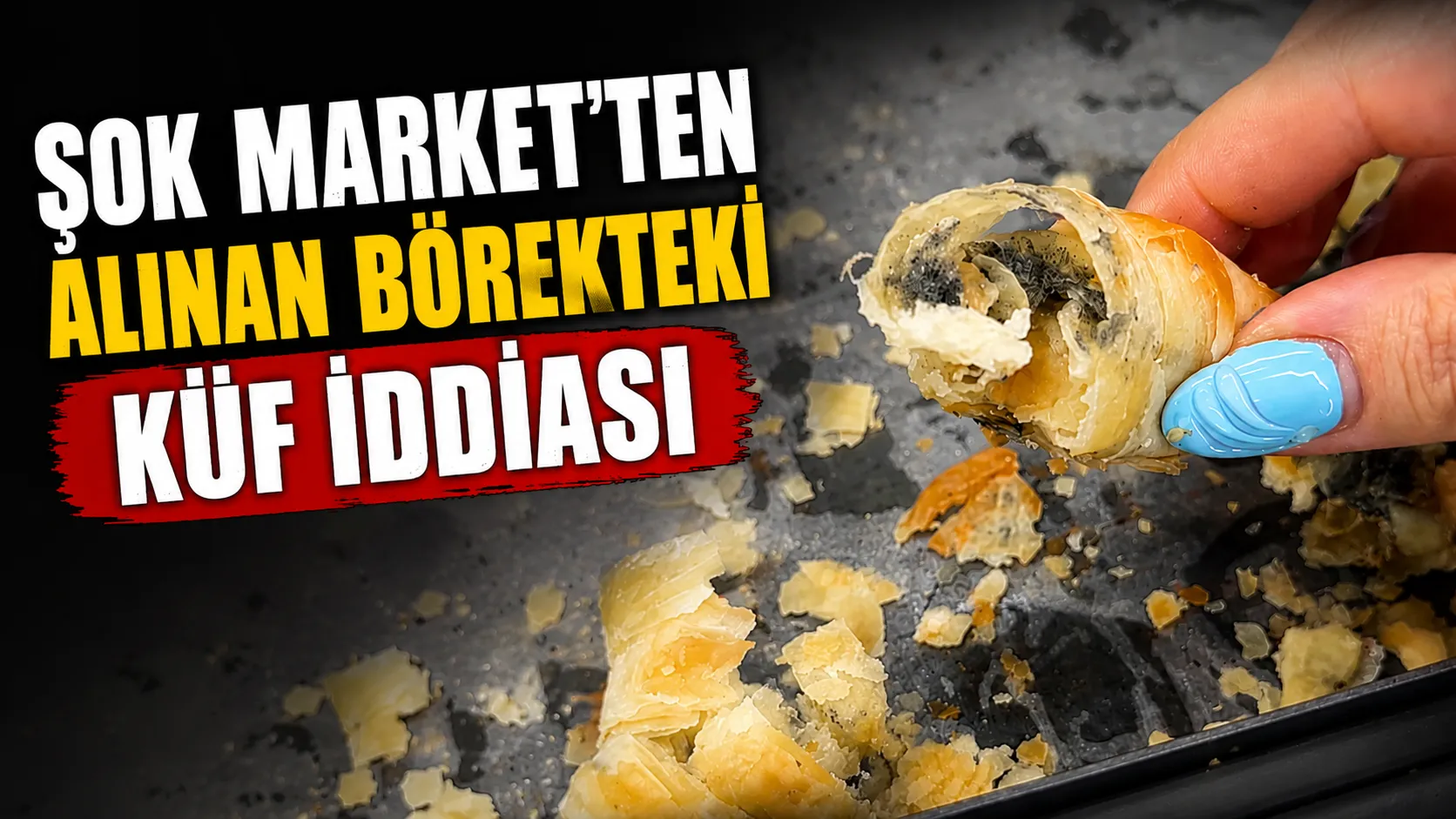 Şok Market'ten Alındığı İddia Edilen Börekte Küf İddiası: Tüketici Sosyal Medyada Paylaşım Yaptı