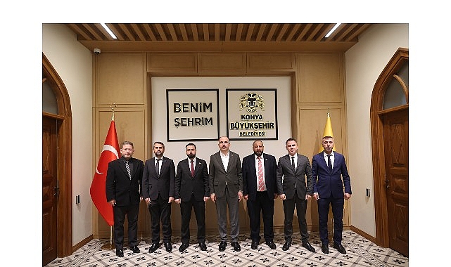 Suriyeli Heyet Başkan Altay’ı Ziyaret Etti, “Konya Modeli Belediyecilik” Hizmetlerini İnceledi görseli