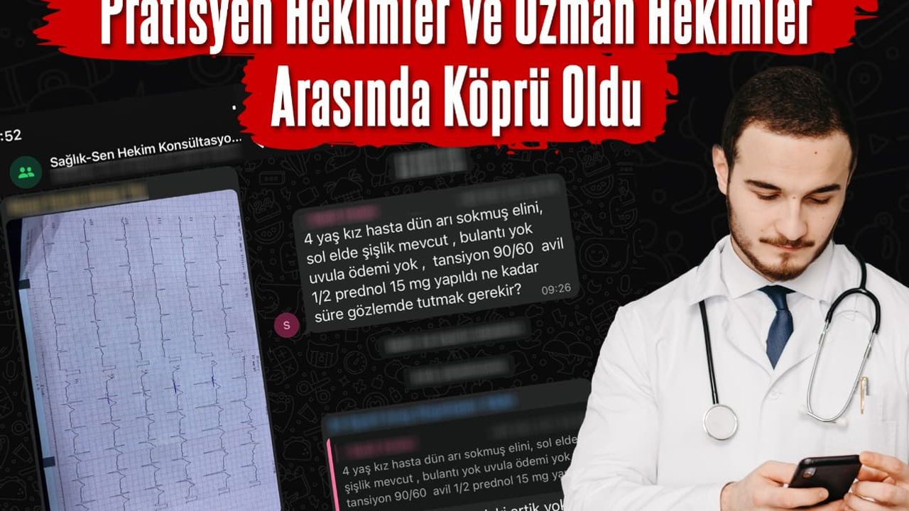 Sağlık-Sen Konsültasyon Grubu Pratisyen Hekimler ve Uzman Hekimler arasında köprü oldu görseli