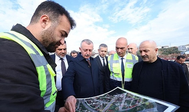Büyükakın, Eskihisar Kavşağı'nda son durumu inceledi görseli