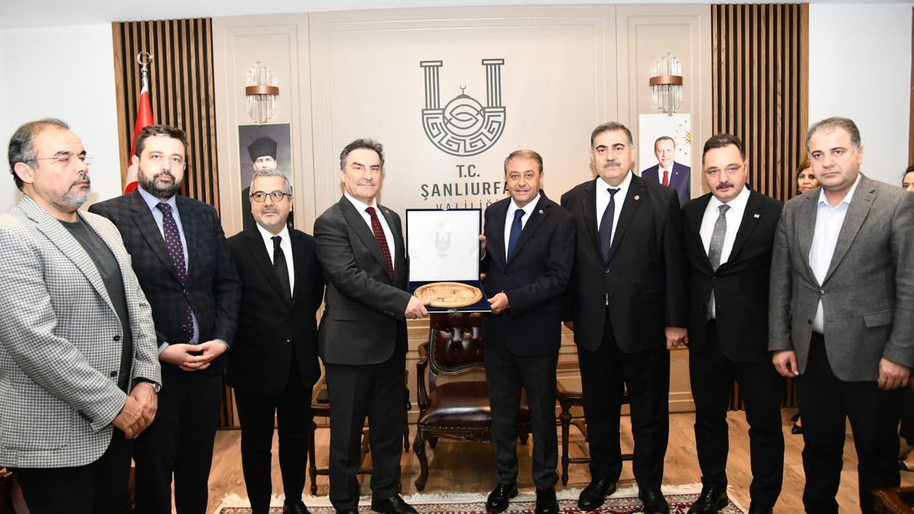 TİMBİR Heyetinden Şanlıurfa Valisi Hasan Şıldak’a ziyaret görseli
