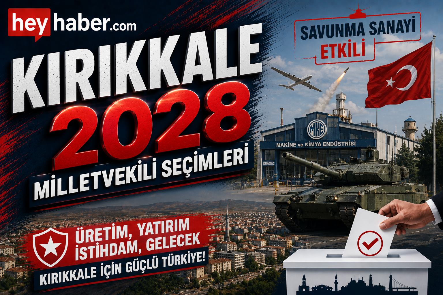 KIRIKKALE 2028 MİLLETVEKİLİ SEÇİMLERİ: SAVUNMA SANAYİ SEÇİMDE BÜYÜK ROL OYNUYOR görseli