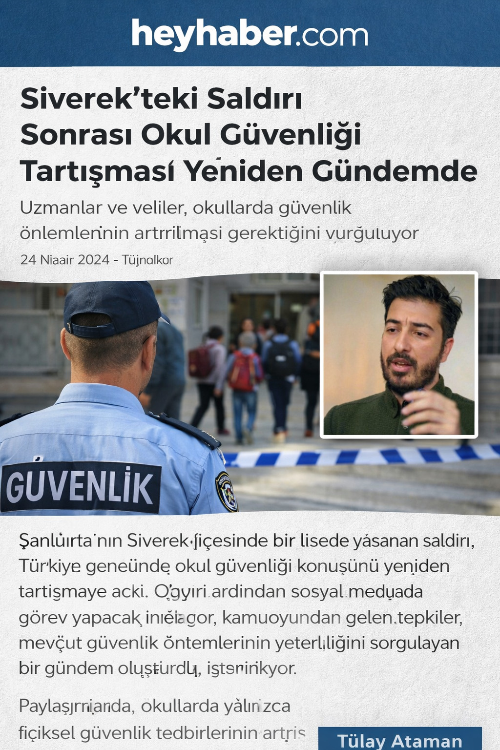 Siverek saldırısı sonrası okul güvenliği tartışması: Okul polisi gerekli mi? görseli