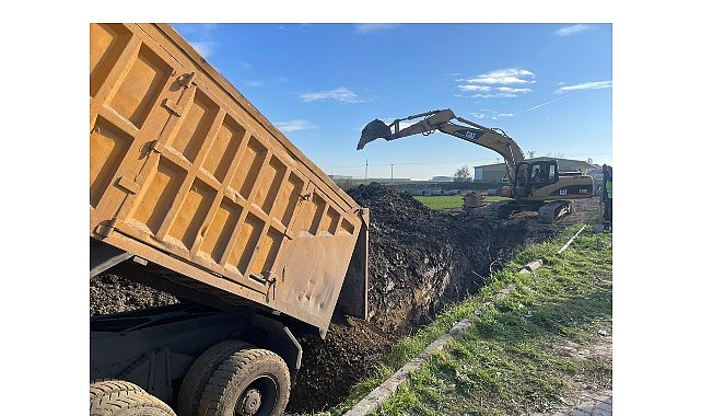 620 metrelik yeni kanalizasyon ve yağmur suyu hattı görseli