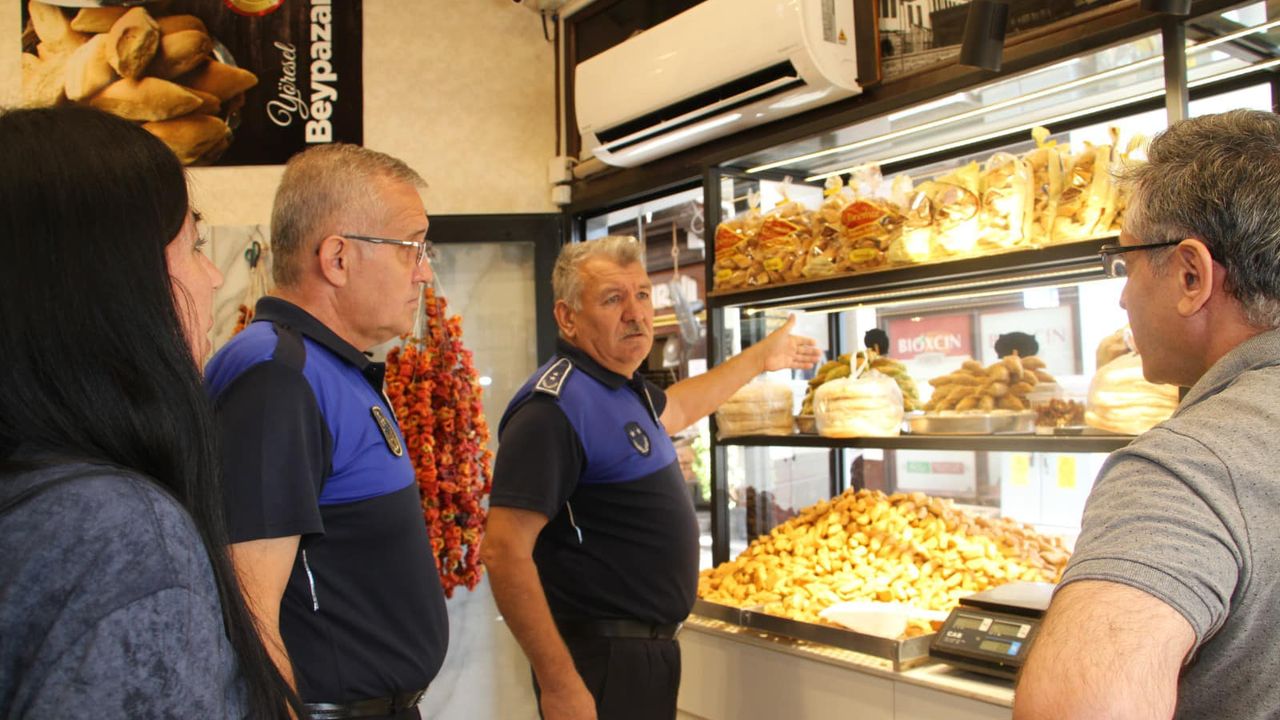 Beypazarı Belediye Zabıta Müdürlüğü denetimde görseli
