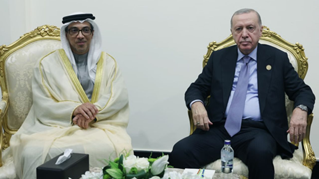 Cumhurbaşkanı Erdoğan, Gazze zirvesine katılmak üzere Mısır’da görseli
