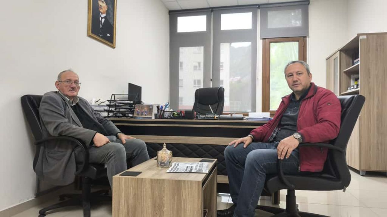 Muhabiri Özcan'dan Türkmen'e ziyaret görseli