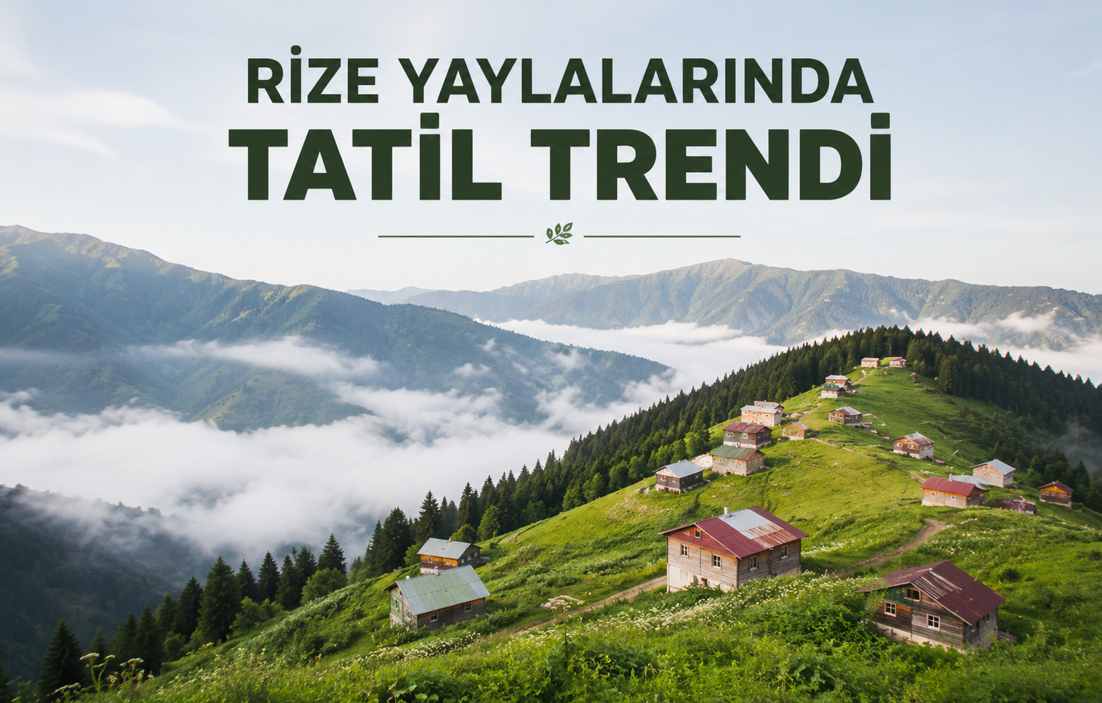 Rize Yaylalarında Tatil Trendi görseli