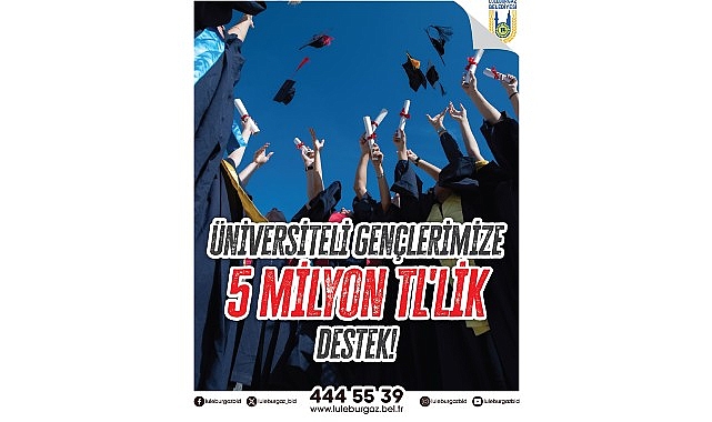 Üniversiteli gençlere 5 milyon TL’lik destek görseli