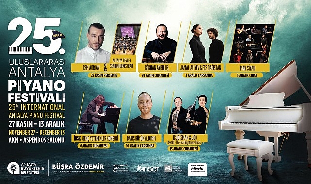 Antalya’nın çeyrek asra ulaşan piyano festivali başlıyor görseli