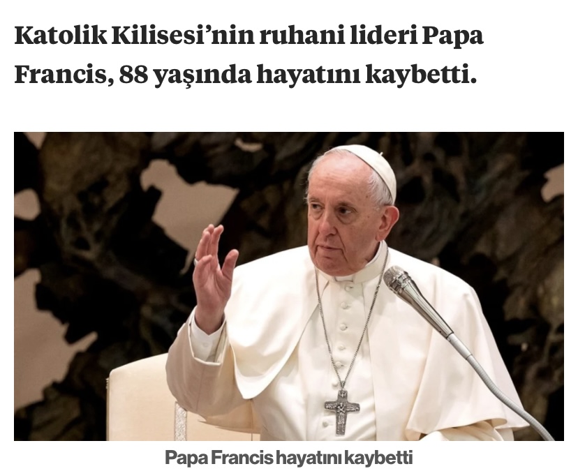 Son Dakika: Papa Vefat Etti! Yeni Papa Kim Olacak? Neden, Nasıl Öldü? görseli