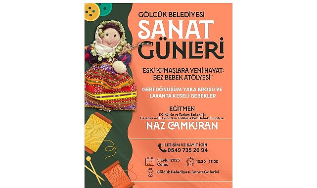 Gölcük’te Sanat Dolu Bir Geri Dönüşüm Etkinliği: Bez Bebek Atölyesi görseli