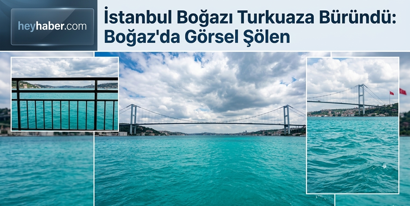 İstanbul Boğazı Turkuaza Büründü: Boğazı’da Görsel Şölen görseli