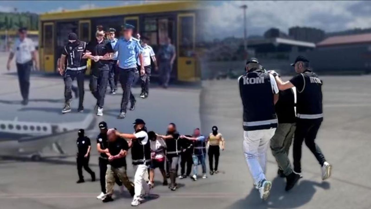 Kırmızı bültenle aranan üç kişi Türkiye'ye getirildi görseli